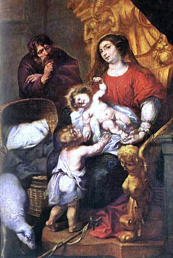  Pedro De Moya Holy Family - Art Print