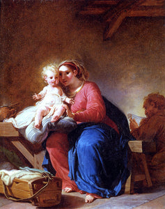  Hugues Taraval Holy Family - Art Print