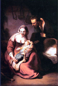  Rembrandt Van Rijn Holy Family - Art Print