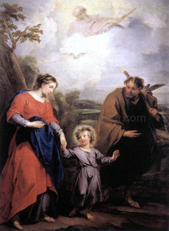  Jacob De Wit Holy Family and Trinity - Art Print