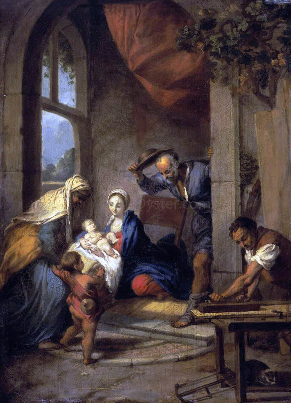  Nicolas Vleughels Holy Family - Art Print