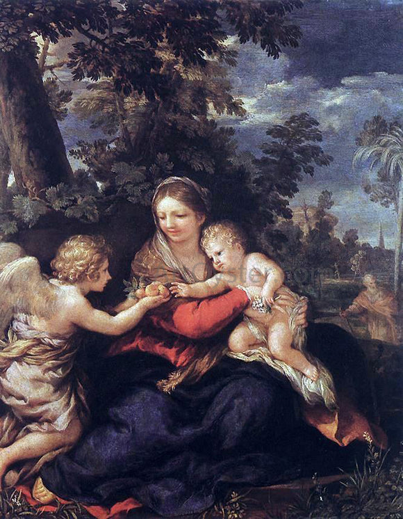  Pietro Da Cortona Holy Family Resting on the Flight to Egypt - Art Print