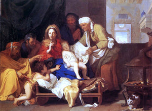  Charles Le Brun Holy Family with the Adoration of the Child - Art Print