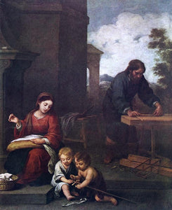  Bartolome Esteban Murillo Holy Family with the Infant St John - Art Print