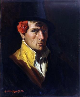  Bartolome Mongrell Munoz Hombre con Sombrero - Art Print