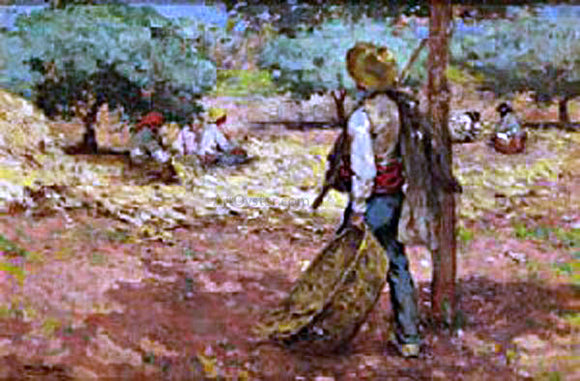  Alberto Pla Y Rubio Hombre en el Campo - Art Print