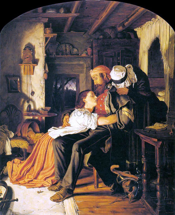  Sir Noel Paton Home': The Return from the Crimea - Art Print
