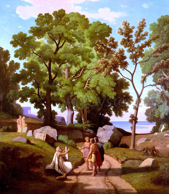  Theodore d Aligny Homer And The Shepherds - Art Print