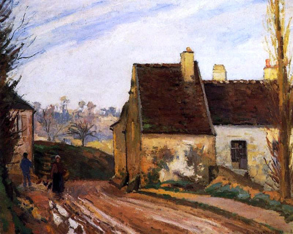  Camille Pissarro Homes near the Osny - Art Print