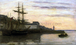  Eugene-Louis Boudin Honfleur, Sailboats - Art Print