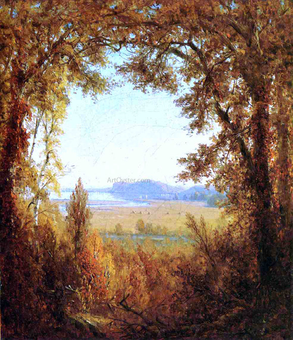  Sanford Robinson Gifford Hook Mountain on the Hudson River - Art Print
