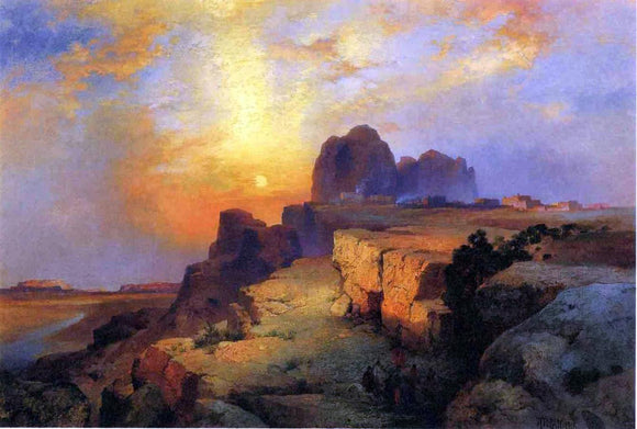  Thomas Moran Hopi Museum, Arizona - Art Print