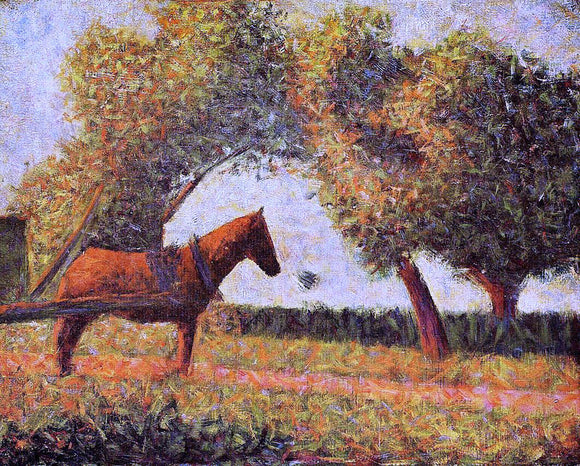  Georges Seurat The Horse - Art Print