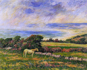  Henri Moret Horse in a Meadow - Art Print