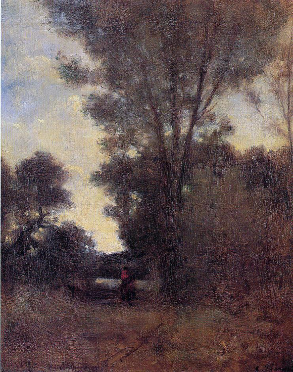  Camille Pissarro Horseman in the Forest - Art Print