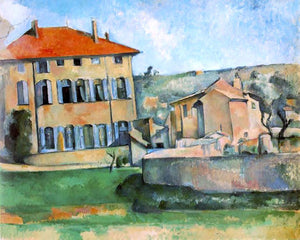  Paul Cezanne House and Farm at Jas de Bouffan - Art Print