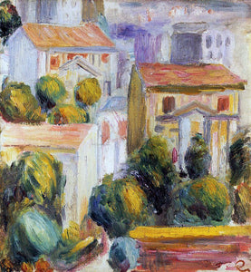  Pierre Auguste Renoir House at Cagnes - Art Print