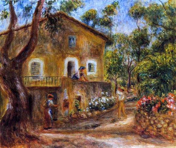  Pierre Auguste Renoir A House in Collett at Cagnes - Art Print