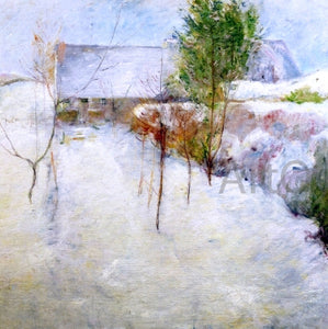  John Twachtman House in Snow - Art Print