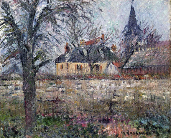  Gustave Loiseau House of Monsieur de Irvy near Vaudreuil - Art Print