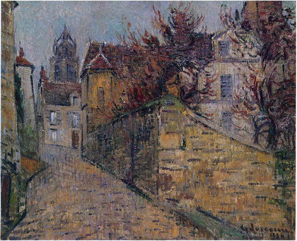  Gustave Loiseau House of the Sisters in Pontoise - Art Print