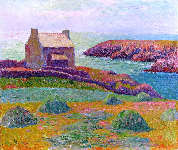  Henri Moret House on a Hill - Art Print