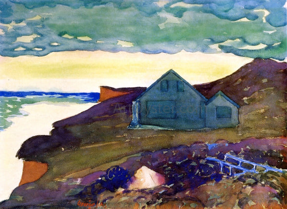  George Luks A House on the Point - Art Print