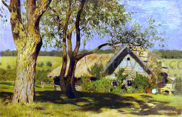  Isaac Ilich Levitan House with Broom-Trees, Study - Art Print
