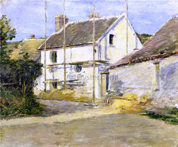  Theodore Robinson House with Scaffolding - Art Print