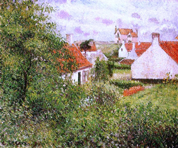 Camille Pissarro Houses at Knocke, Belgium - Art Print