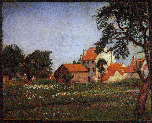  Georges Lemmen Houses at La Hulpe - Art Print
