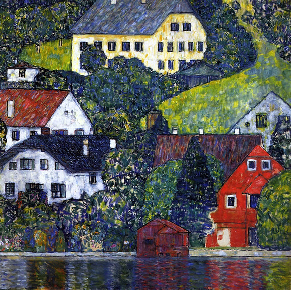  Gustav Klimt Houses at Unterach on the Attersee - Art Print