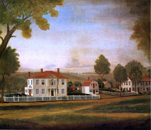  Ralph Earl Houses Fronting New Milford Green - Art Print