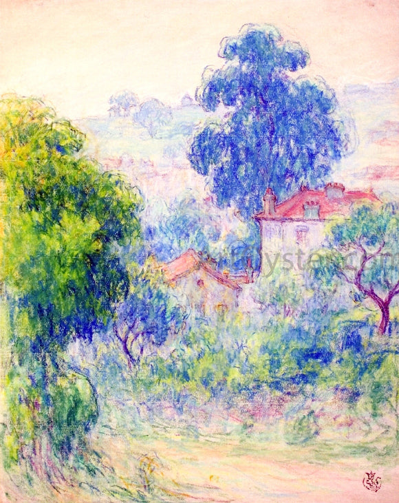  Claude-Emil Schuffenecker Houses in a Garden - Art Print