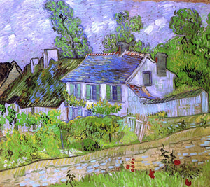  Vincent Van Gogh Houses in Auvers - Art Print