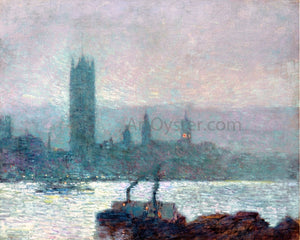  Frederick Childe Hassam Houses of Parliament, Early Evening - Art Print