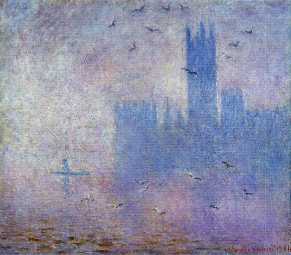  Claude Oscar Monet Houses of Parliament, Seagulls - Art Print