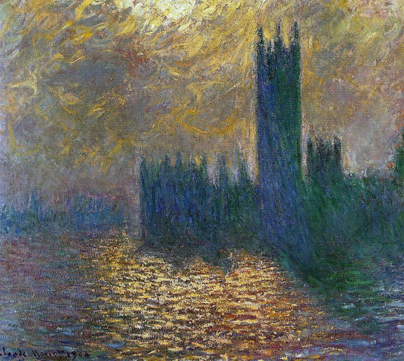  Claude Oscar Monet Houses of Parliament, Stormy Sky - Art Print