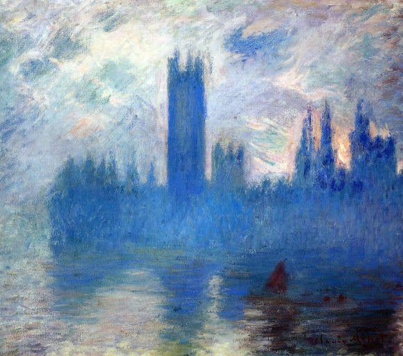  Claude Oscar Monet Houses of Parliament, Westminster - Art Print