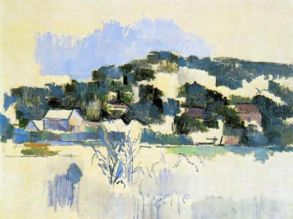  Paul Cezanne Houses on the Hill - Art Print
