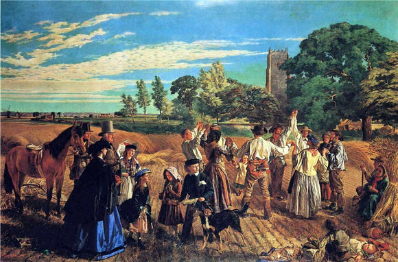  William Maw Egley Hullo, Largess! A Harvest Scene in Norfolk - Art Print