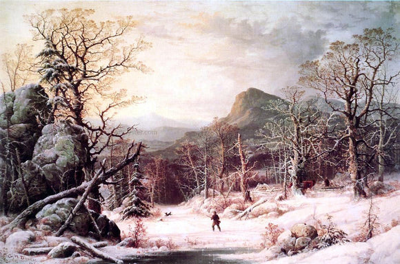  George Henry Durrie Hunter in the Wood - Art Print