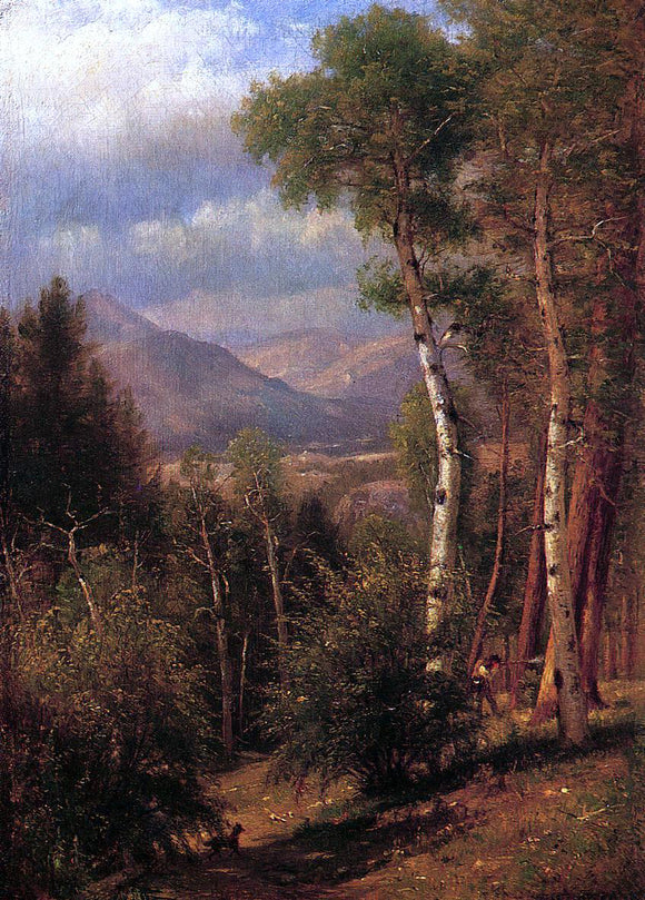  Thomas Worthington Whittredge Hunter in the Woods of Ashokan - Art Print