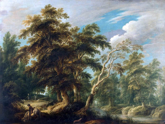  Alexander Keirincx Hunters in a Forest - Art Print