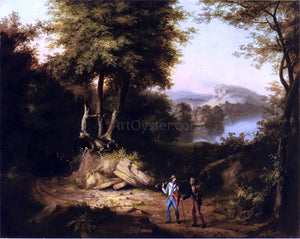  Alvan Fisher Hunters in a Landscape - Art Print
