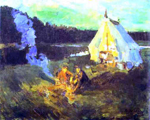  Constantin Alexeevich Korovin Hunter's Tent - Art Print