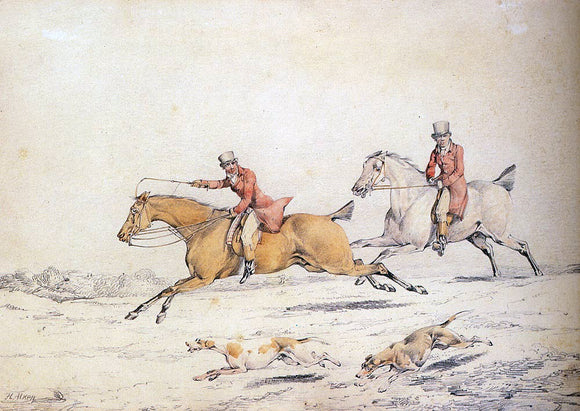  Henry Alken Hunting Scenes: Full Cry - Art Print