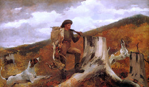  Winslow Homer Huntsman and Dogs - Art Print