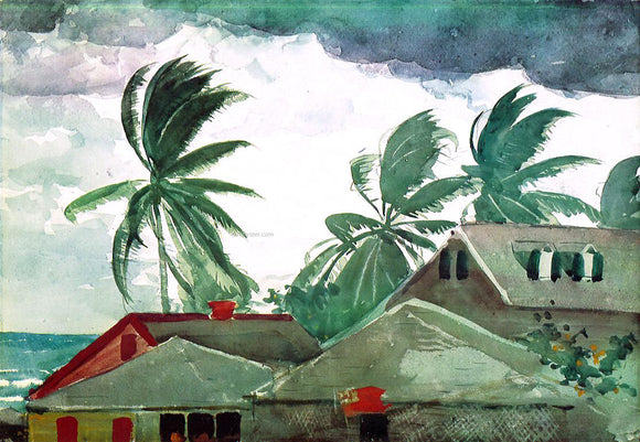  Winslow Homer Hurricane, Bahamas - Art Print