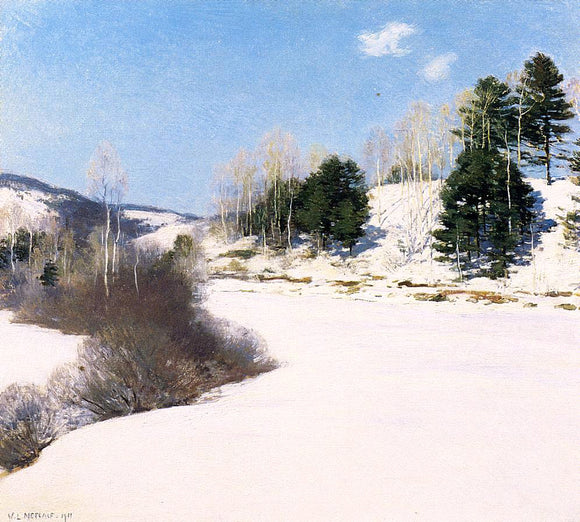  Willard Leroy Metcalf Hush of Winter - Art Print